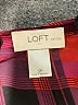 Ann Taylor LOFT Outlet 100% Polyester Argyle Red 3/4 Sleeve Blouse Size S (petite) - photo 7