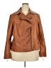 Max Studio 100% Polyurethane Brown Jacket Size 2X - photo 1