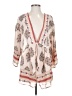Xhilaration 100% Polyester Ivory 3/4 Sleeve Blouse Size XS - photo 1