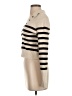Happily Grey Stripes Ivory Pullover Sweater Size S - photo 5