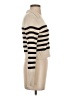 Happily Grey Stripes Ivory Pullover Sweater Size S - photo 4