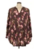 Torrid Brown 3/4 Sleeve Blouse Size 5X Plus (5) - photo 1