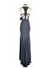 Clarisse 100% Polyester Gray Cocktail Dress Size 00 - photo 2
