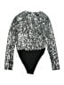 Bardot 100% Polyester Silver Bodysuit Size 6 - photo 2