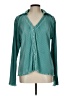Left Coast by Dolan Teal Long Sleeve Blouse Size L - photo 1