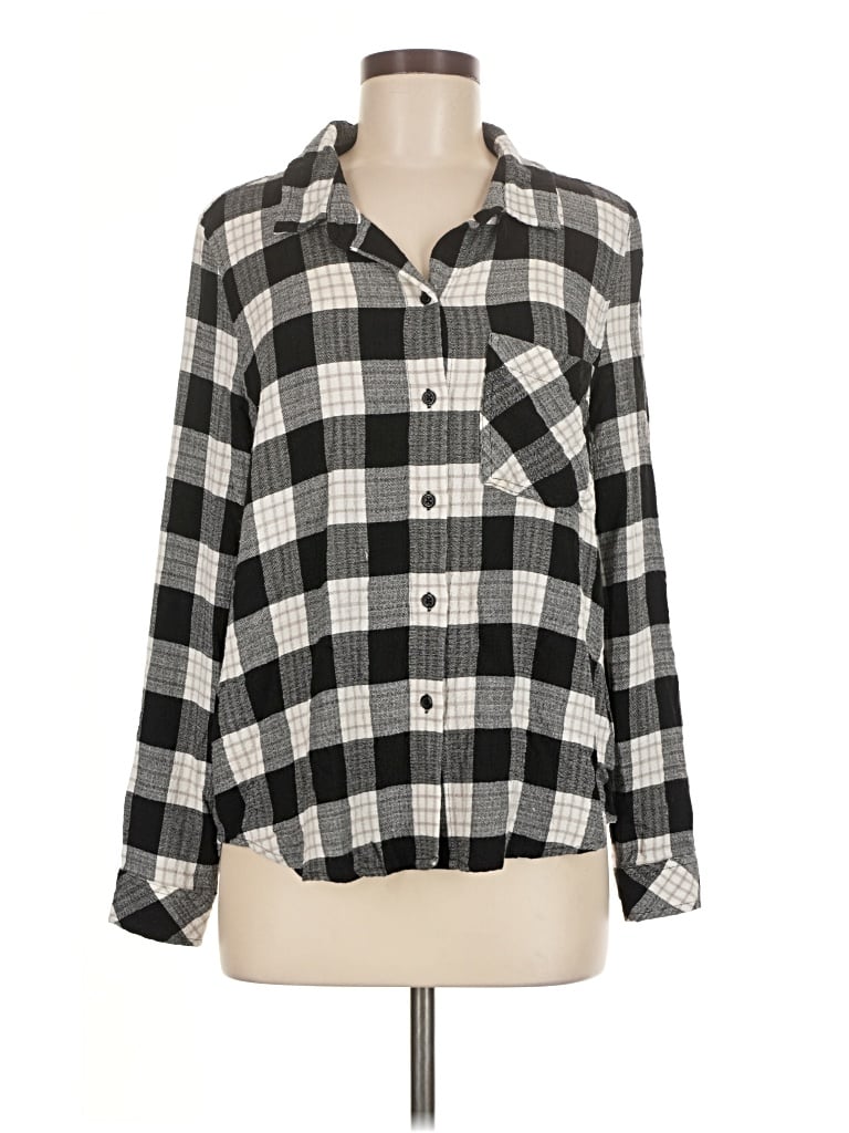 Pre-owned Black Tape_ Long Sleeve Button Down Shirt In Black