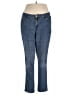 Avenue Solid Blue Jeans Size 18 - photo 1