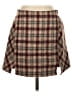 EXLURA 100% Polyester Plaid Brown Casual Skirt Size S - photo 1