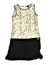 Guess 100% Polyester Graphic Gold Dress Size 10 - photo 1