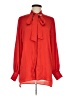 BCBGMAXAZRIA 100% Polyester Red Long Sleeve Blouse Size M - photo 1