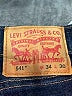 Levi's Chevron-herringbone Blue Jeans Size 34 waist - photo 7