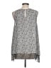 Max Studio 100% Polyester Silver Sleeveless Top Size L - photo 2