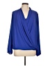 Lilly Pulitzer 100% Polyester Blue Long Sleeve Blouse Size L - photo 1