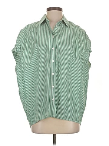 Pearl By Lela Rose Short Sleeve Button-Down Shirt (view 1)