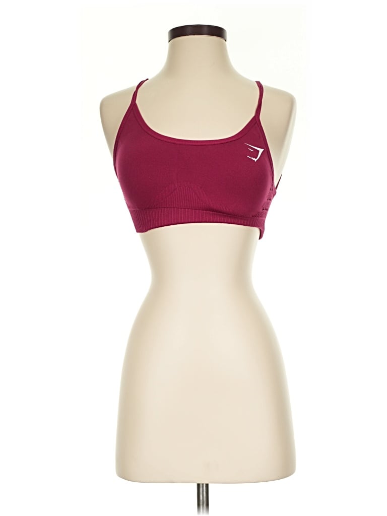 Pre-owned Gymshark Sports Bra In Burgundy