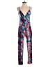 Veronica M. 100% Polyester Tropical Blue Jumpsuit Size XS - photo 1