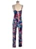 Veronica M. 100% Polyester Tropical Blue Jumpsuit Size XS - photo 2