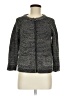 Ann Taylor LOFT 100% Cotton Stripes Gray Jacket Size M - photo 1