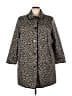Dennis by Dennis Basso 100% Polyester Animal Print Black Coat Size 3X - photo 1