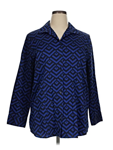 Chico's 3/4 Sleeve Button-Down Shirt (view 1)