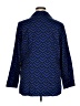 Chico's Chevron-herringbone Blue 3/4 Sleeve Button-Down Shirt Size XL (3) - photo 2
