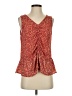 Pleione 100% Polyester Red Sleeveless Blouse Size XS - photo 1