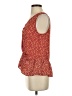 Pleione 100% Polyester Red Sleeveless Blouse Size XS - photo 5