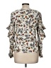 Unbranded 100% Viscose Ivory 3/4 Sleeve Blouse Size M (estimated) - photo 2