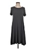 B Sharp Solid Gray Casual Dress Size S - photo 1