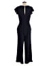 Ann Taylor 100% Polyester Solid Black Blue Jumpsuit Size 4 - photo 2