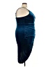 Shein Curve 100% Polyester Blue Cocktail Dress Size 18 Plus (3) - photo 4