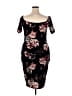 Maitai Floral Black Cocktail Dress Size 3X - photo 2