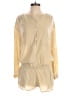 Indah 100% Rayon Tan Ivory Romper Size S - photo 1