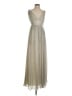Lini Metallic Silver Gold Cocktail Dress Size S - photo 1
