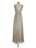 Lini Metallic Silver Gold Cocktail Dress Size S - photo 2