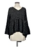 Unbranded 100% Polyester Polka Dots Black 3/4 Sleeve Blouse Size S - photo 1