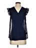 Reiss 100% Polyester Blue Sleeveless Blouse Size XS - photo 1