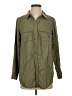 H&M 100% Lyocell Green 3/4 Sleeve Button-Down Shirt Size S - photo 1