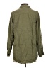 H&M 100% Lyocell Green 3/4 Sleeve Button-Down Shirt Size S - photo 2