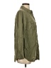 H&M 100% Lyocell Green 3/4 Sleeve Button-Down Shirt Size S - photo 4