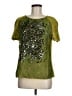 Alberta Ferretti Green Short Sleeve Blouse Size 8 - photo 1
