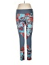 Pink Lotus Graphic Blue Leggings Size XL - photo 1