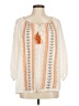 Hazel Ivory Orange 3/4 Sleeve Blouse Size M - photo 1