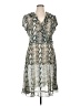 DressBarn 100% Polyester Paisley Silver Cocktail Dress Size 16 - photo 1