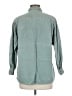 Assorted Brands Solid Teal 3/4 Sleeve Button-Down Shirt Size M - photo 2