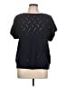 Croft & Barrow Black Short Sleeve Top Size L - photo 1