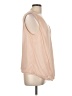 Long Tall Sally 100% Polyester Solid Pink Tan Sleeveless Blouse Size L - photo 4