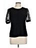 CeCe Black Short Sleeve Top Size M - photo 1