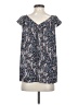 Ann Taylor LOFT 100% Polyester Blue Short Sleeve Blouse Size XS - photo 2
