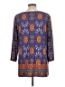 Susan Graver Blue 3/4 Sleeve Blouse Size L - photo 2